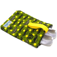 クラシックカー カーキ シューズバッグ キルティング