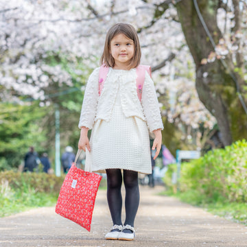 【ビニールコーティング仕様雨でも安心♡】BLANK bracket  SCHOOL GOODS  Lesson Bag  (Girl's)